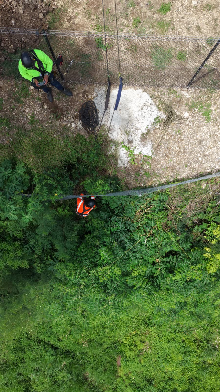 Drone photograph of a Port Vila assessment site